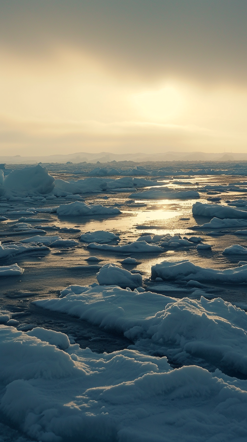 Beautiful arctic landscape during daytime