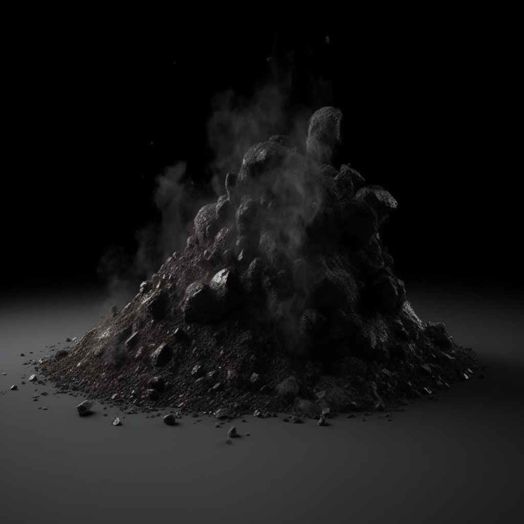 Realistic Ashes and Coal Game Asset Icon