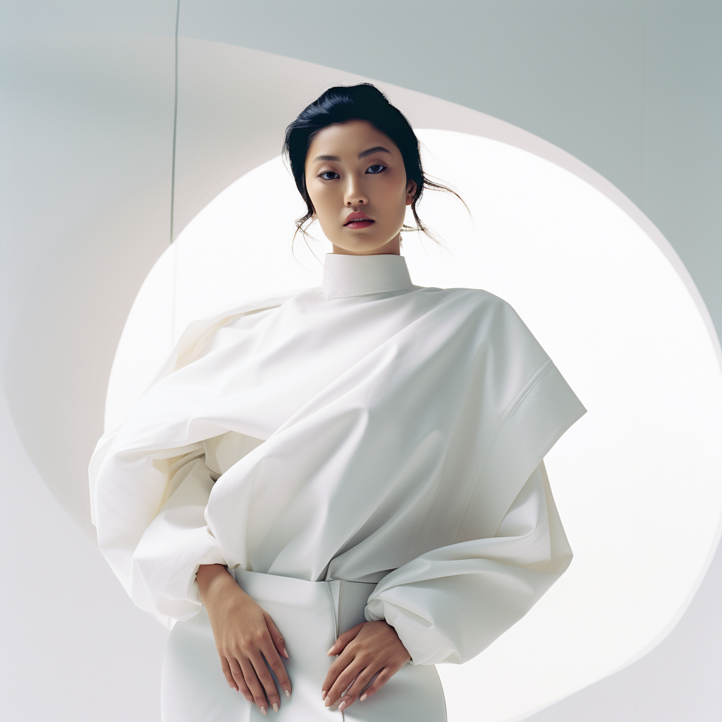 Beautiful Asian-Japanese Female Posing with Mysterious Vibes