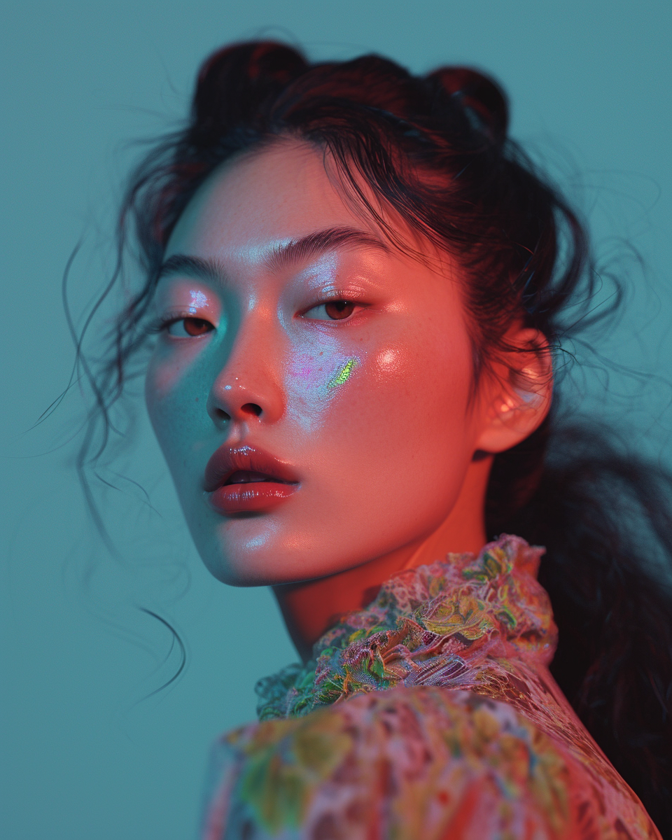 Beautiful Asian Supermodel in Vogue Editorial