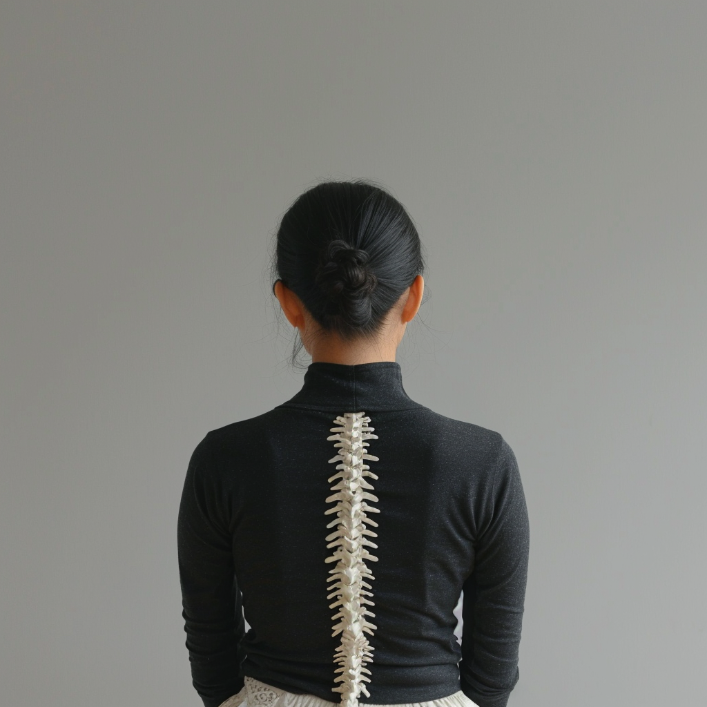 Spine Position of Asian Woman