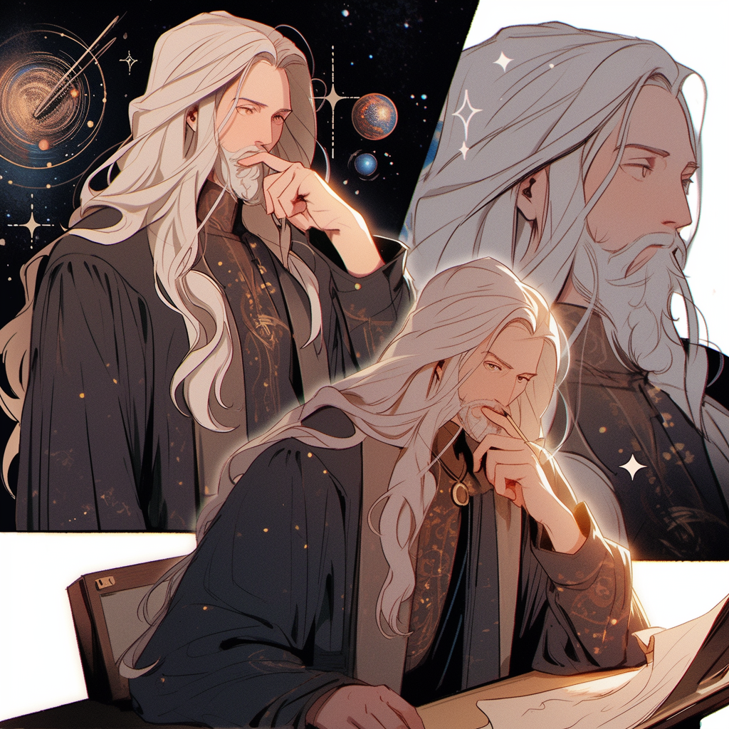 Astronomer actor with unique old age look