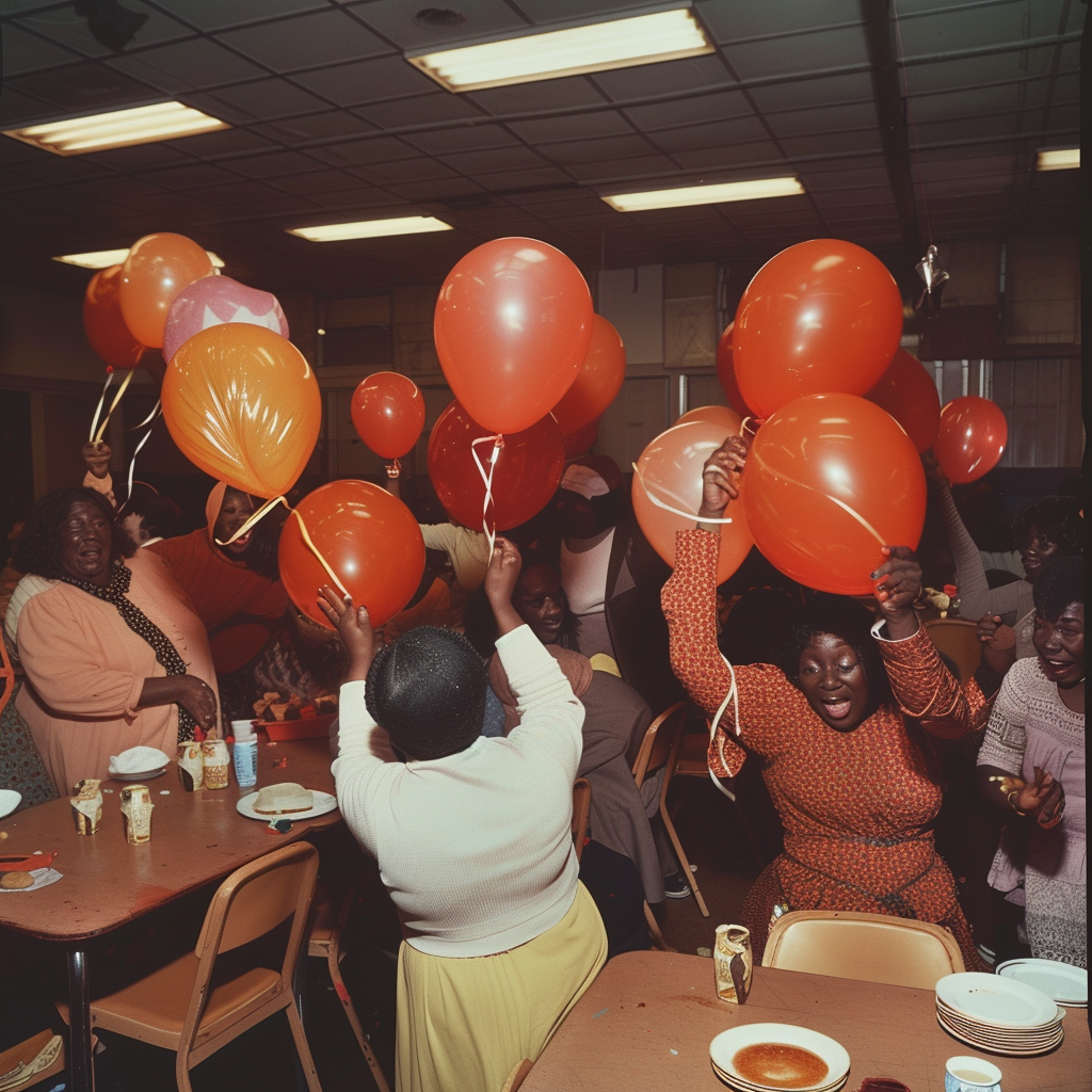 Aunt Jemima balloon fight party