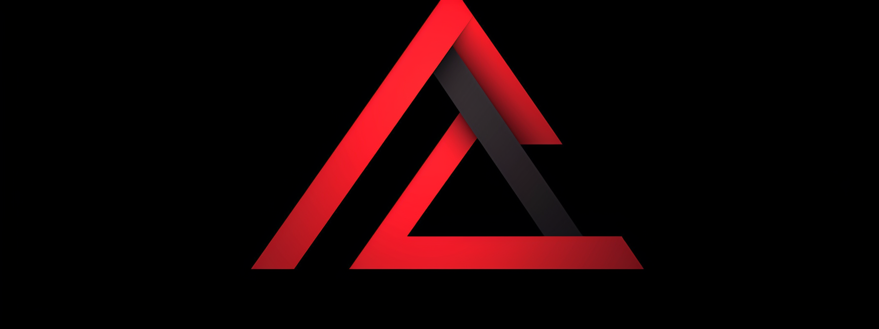 Bold and modern intertwined AV logo