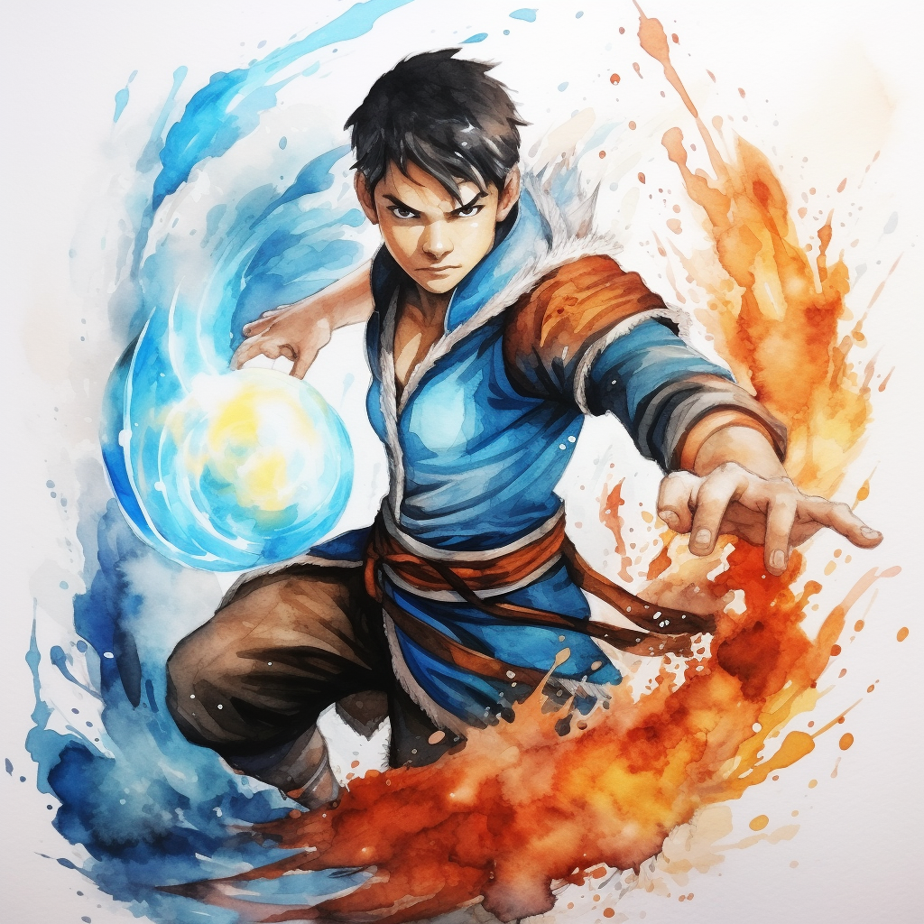 Water Bender Fighting Fire in Paris