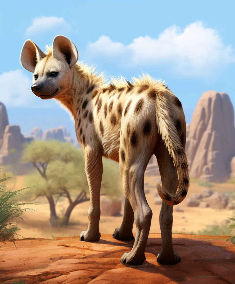 Hyena in Bambi artstyle