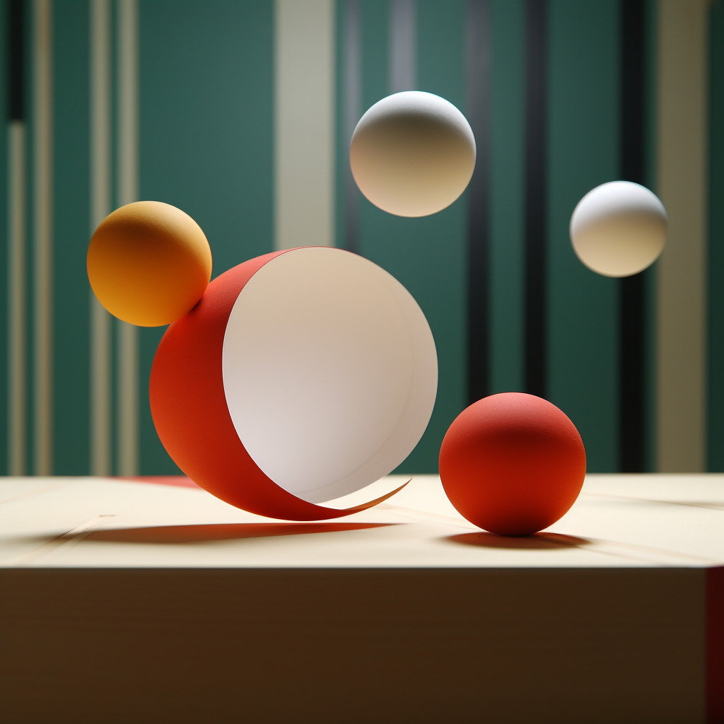 ball bouncing animation on paper