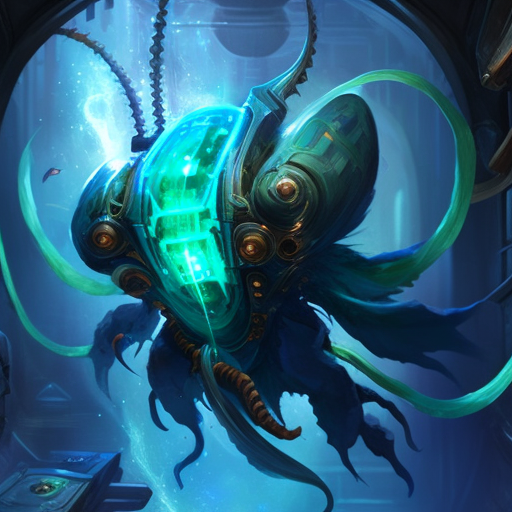 Barathu creature in space corridor