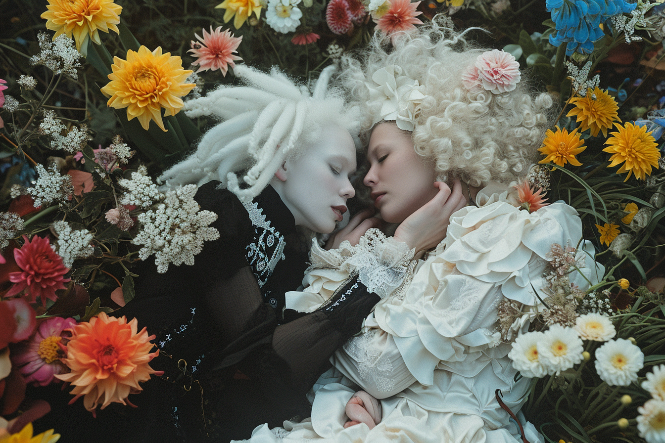 Albino Lesbian Love Tussle in Basquiat and Witkin Photo