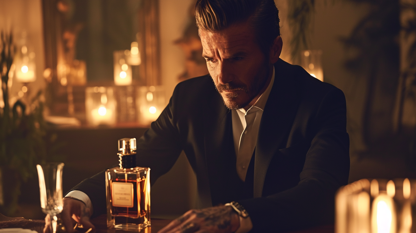 Beckham fragrance stylish bottle launch event