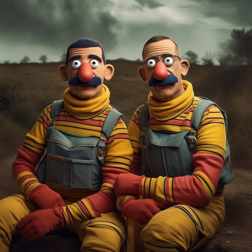 Bert and Ernie real men photo