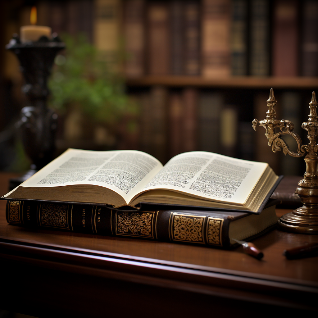 Bible on Desk Ready to Study