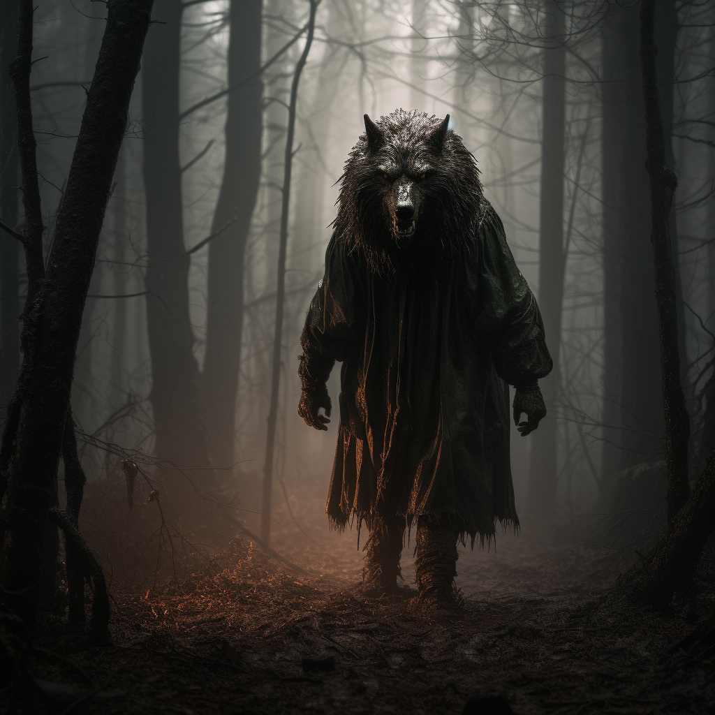 Big Bad Wolf in Forest