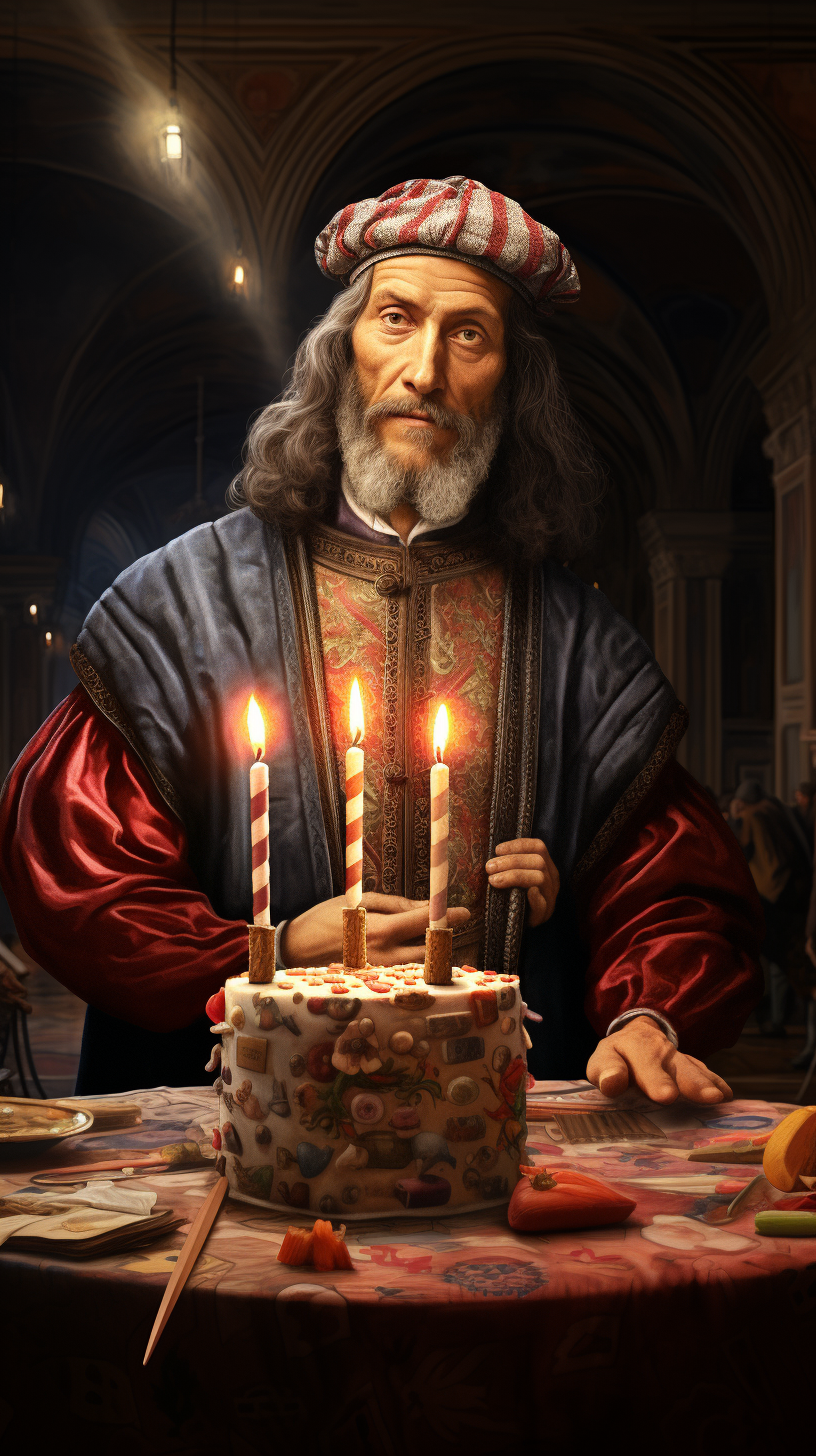 Birthday Picture in Da Vinci Style Animation