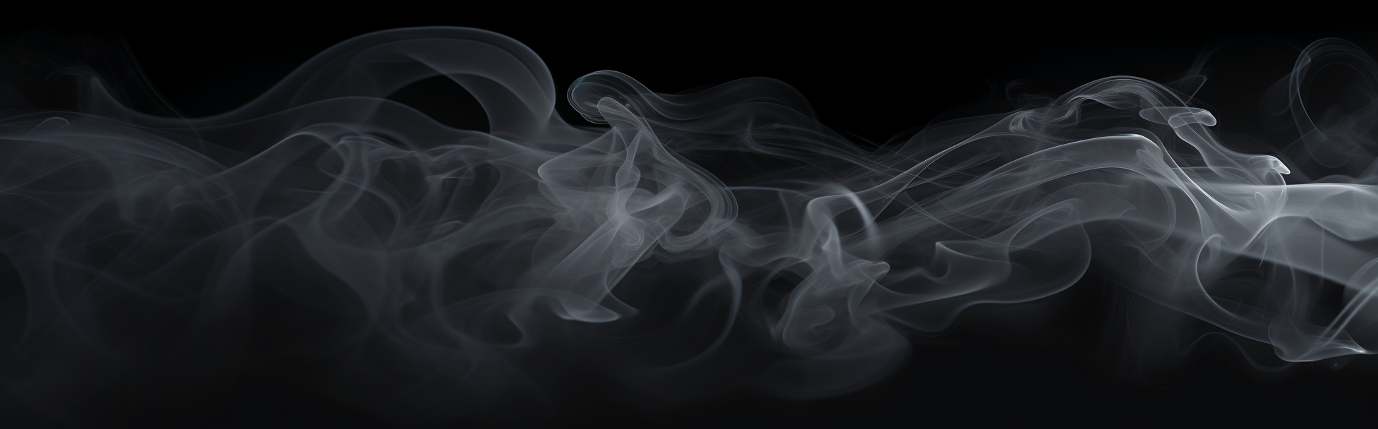 Smoke Effect on Black Studio Background