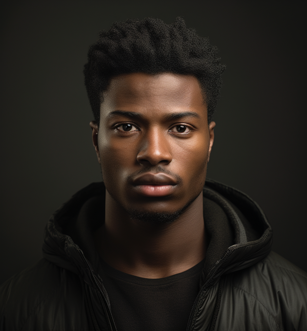 Portrait of a Stylish Black Male