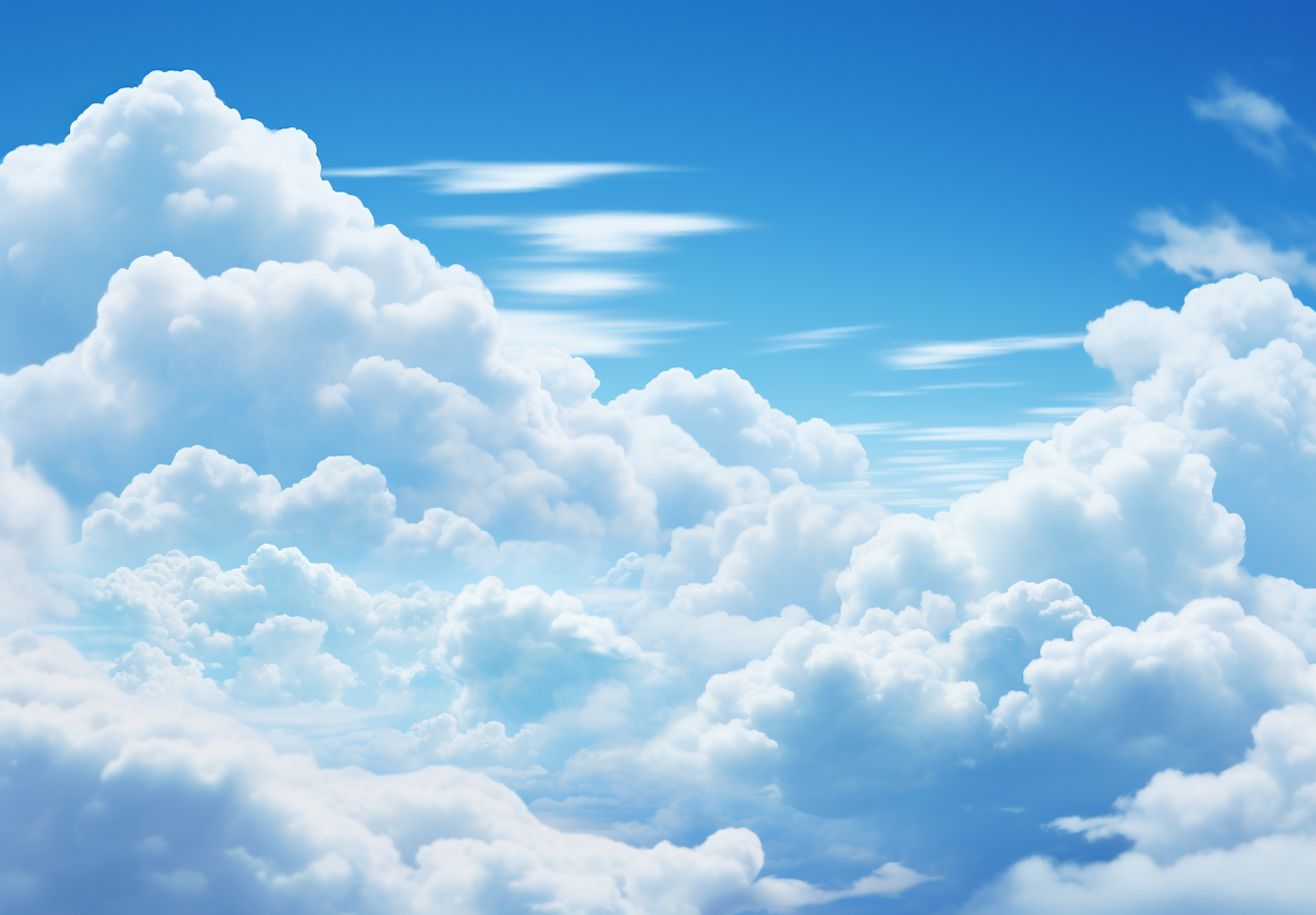 Idyllic blue sky with clouds