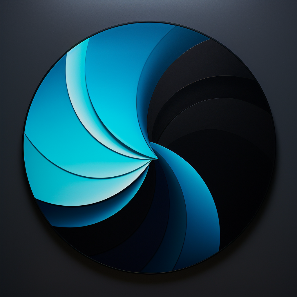 Blue circle gradation illustration