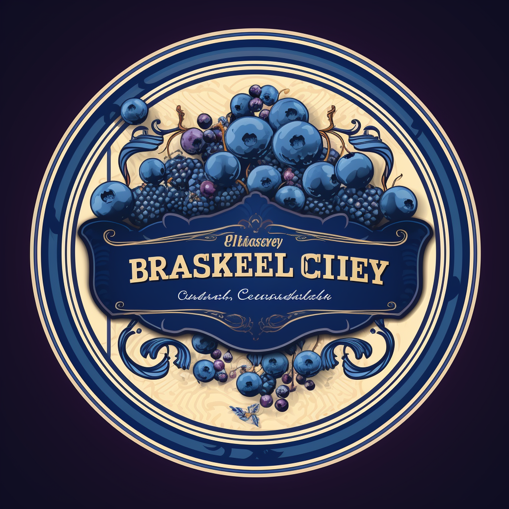 Blueberry Cheesecake Label