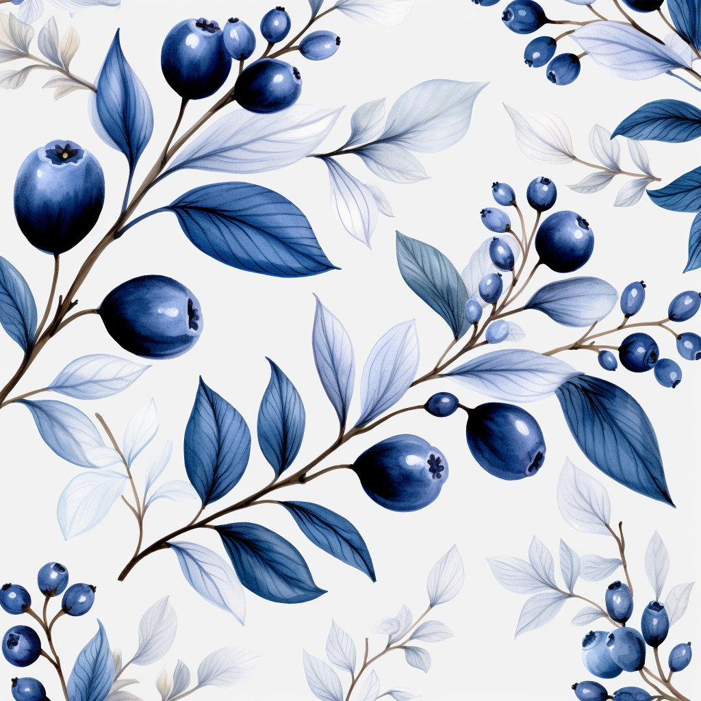 Axisymmetric Pattern of Blueberry Leaves