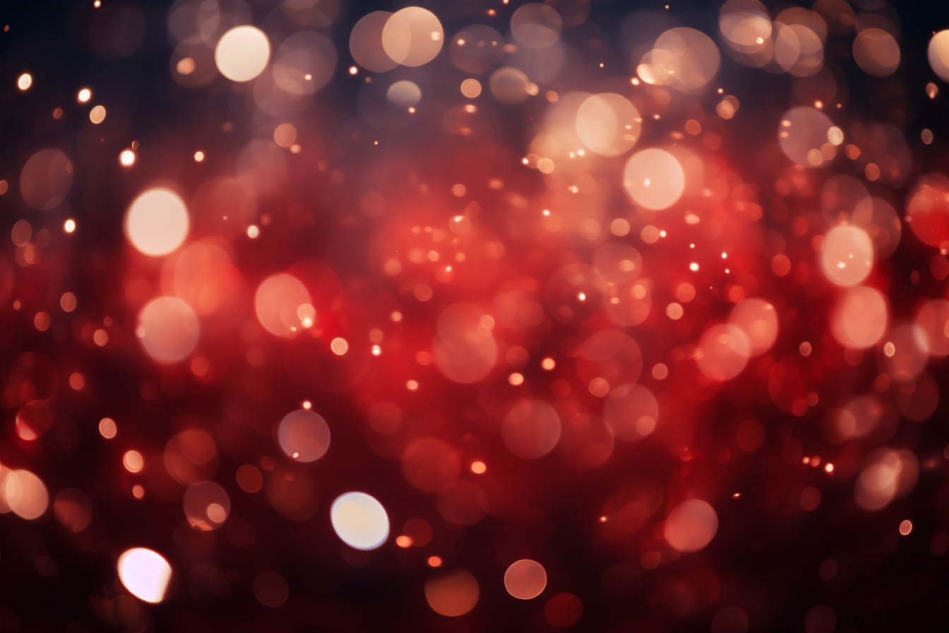 Beautiful blurry red glitter bokeh background