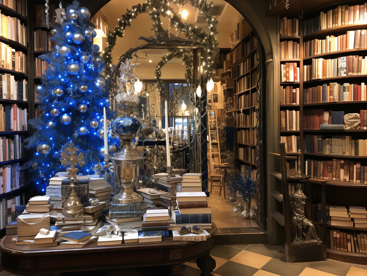 Hannukah Decor in Blue and Silver  ?