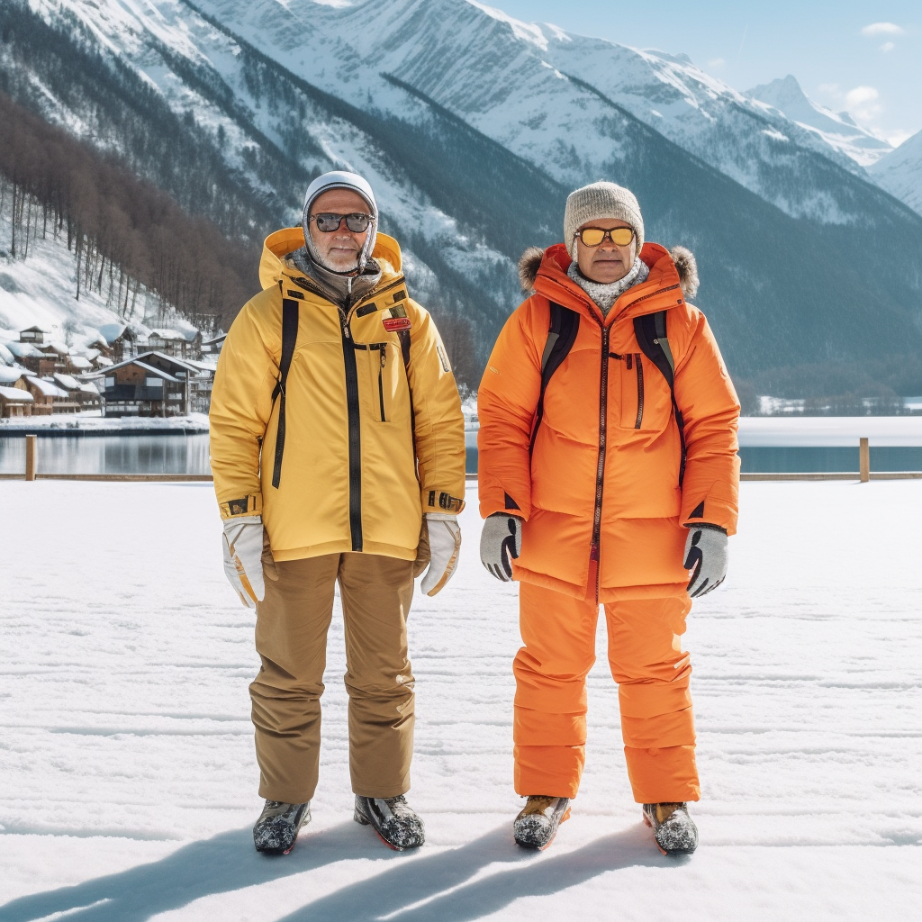 Couple enjoying winter at Bosco Alpine Ski Resort