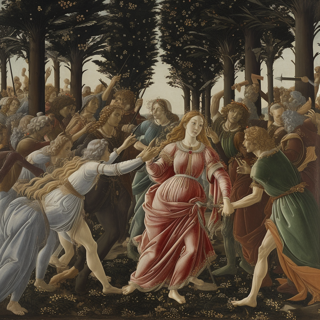 Enchanting Botticelli artwork painting