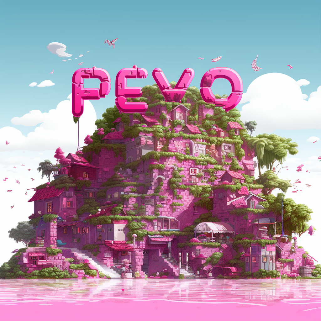 Close-up of Pixel Art Peyos Sign