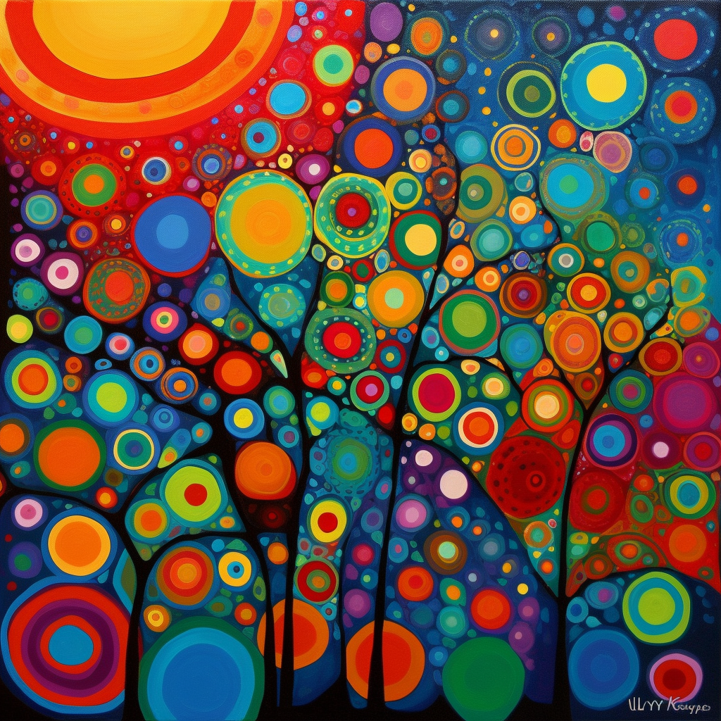 Colorful Canvas Art by Faiza Maghni