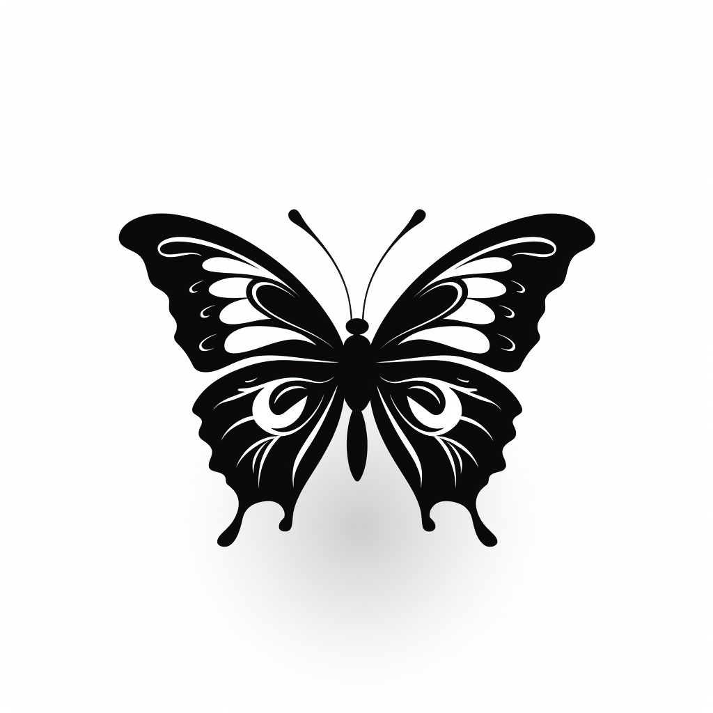 Butterfly Silhouette SVG Clipart