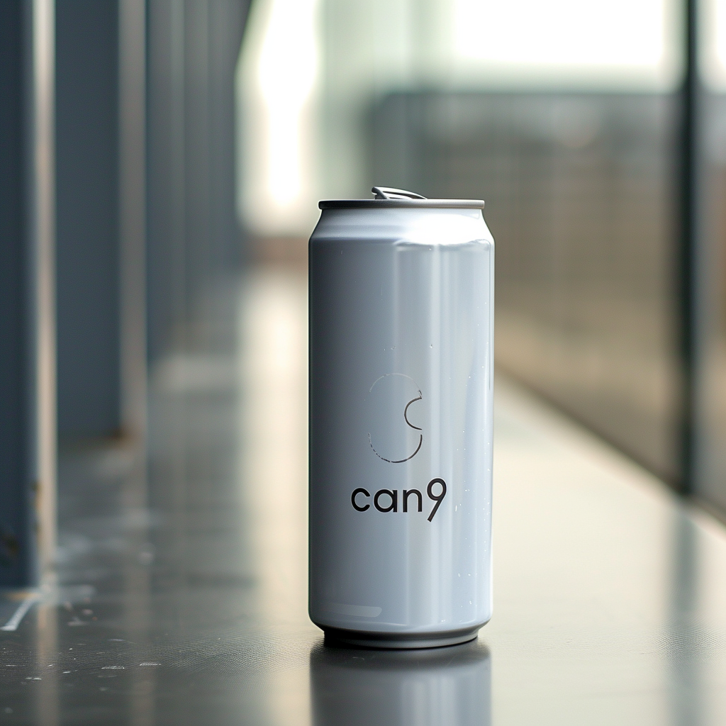 Can9 logo on white can