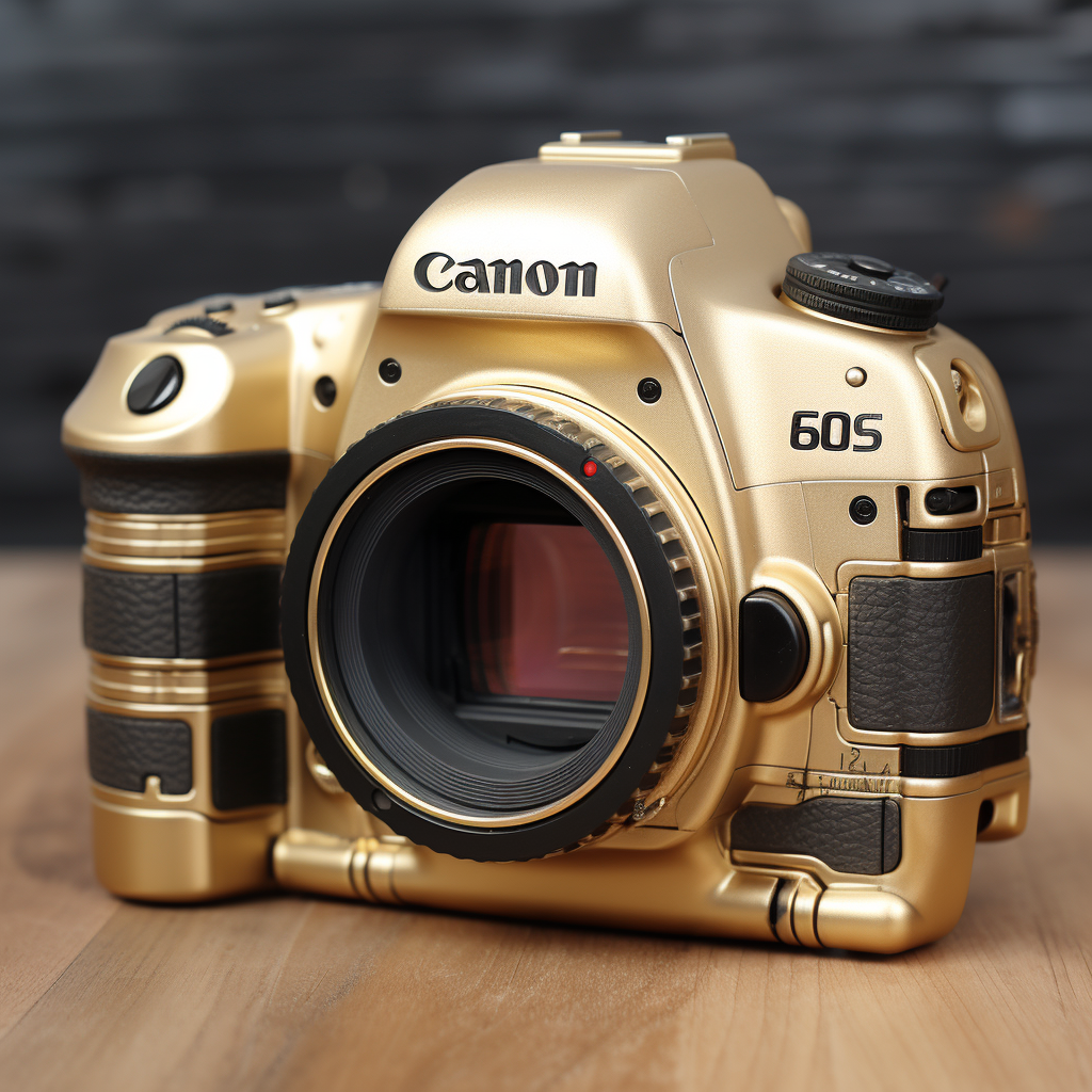 Canon 5D Camera Body with Gold Lens