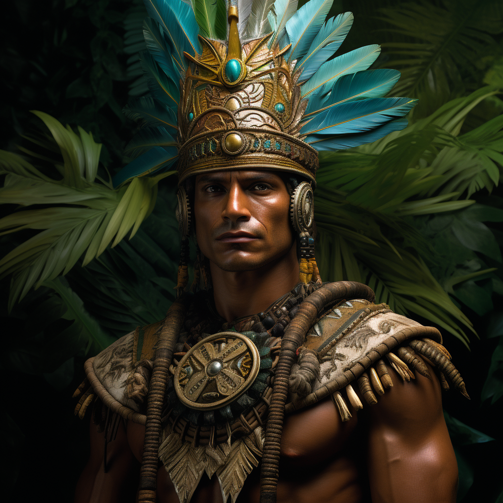 Captain Moroni in Mayan Gear