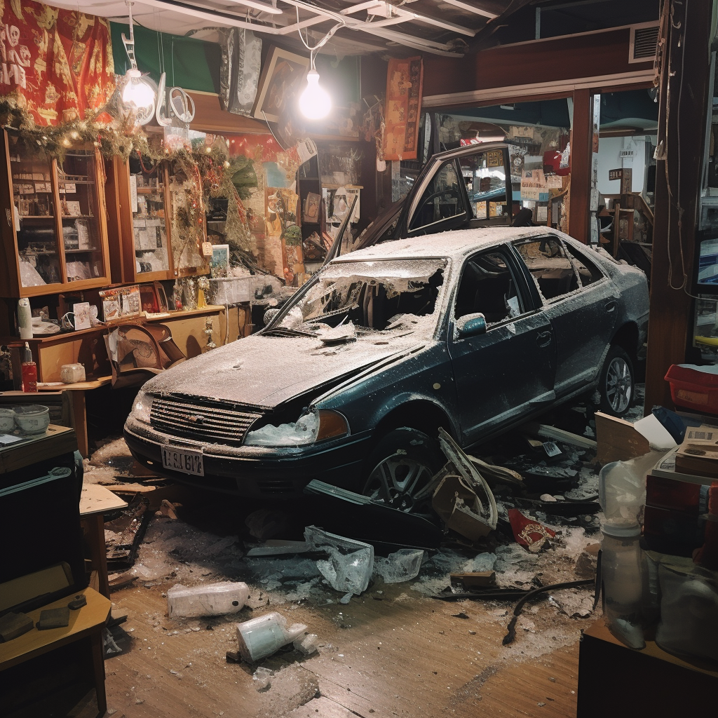 Car breaks into store