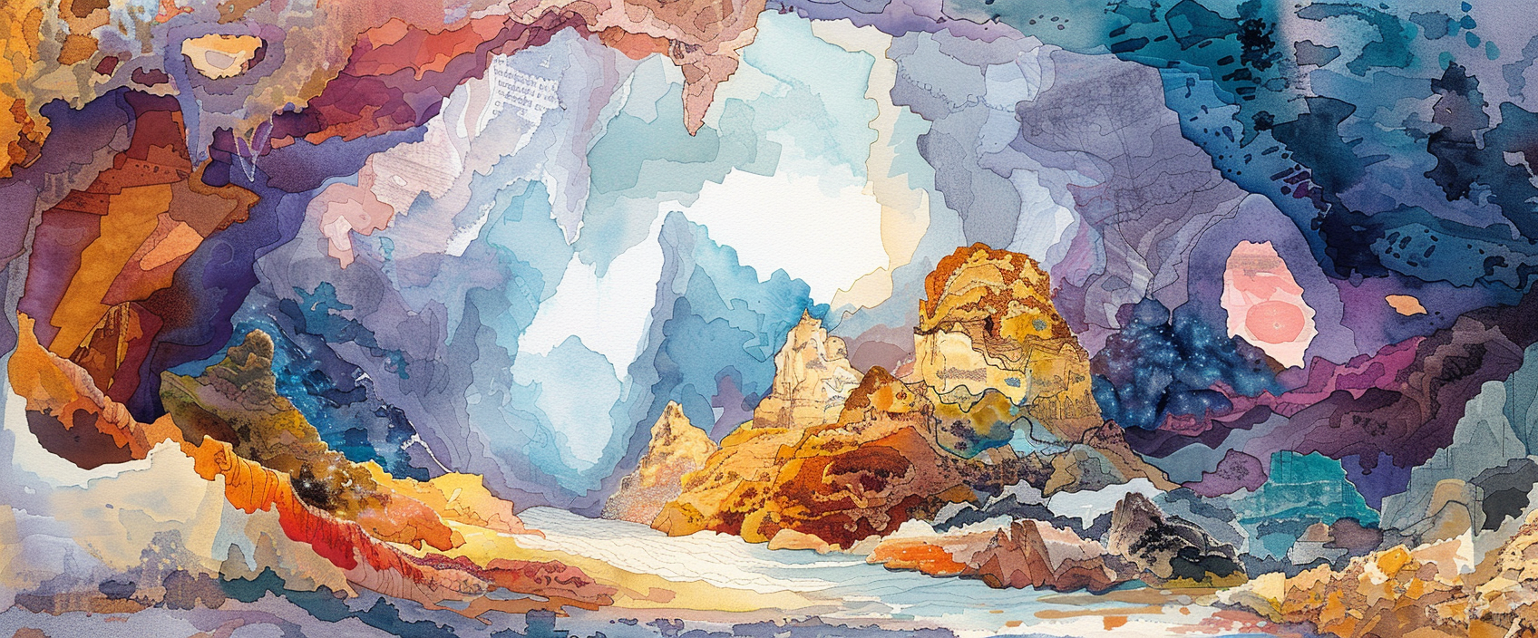Carlsbad Caverns National Park Watercolor
