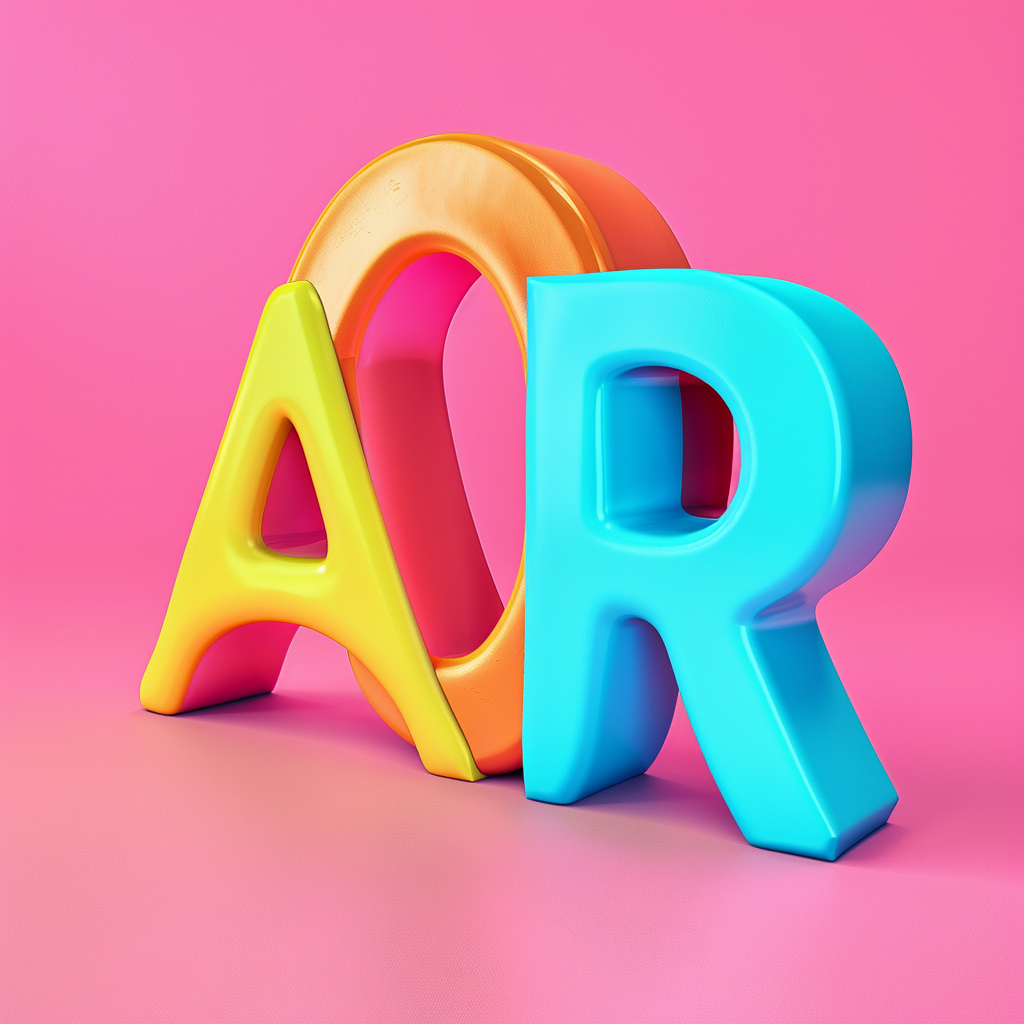 Cartoon Illusion AOR Letters