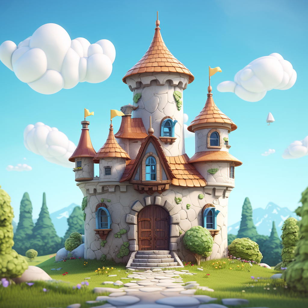 Cartoon Style Castle