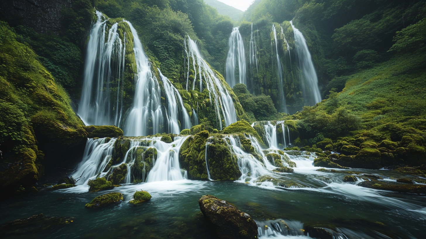 Waterfalls Nature Scenery Picture