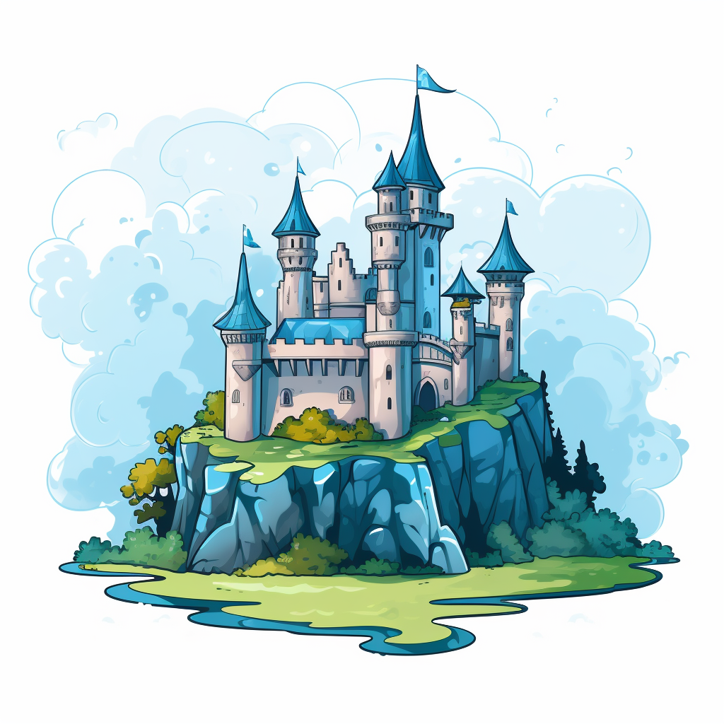 Castle logo with transparent background