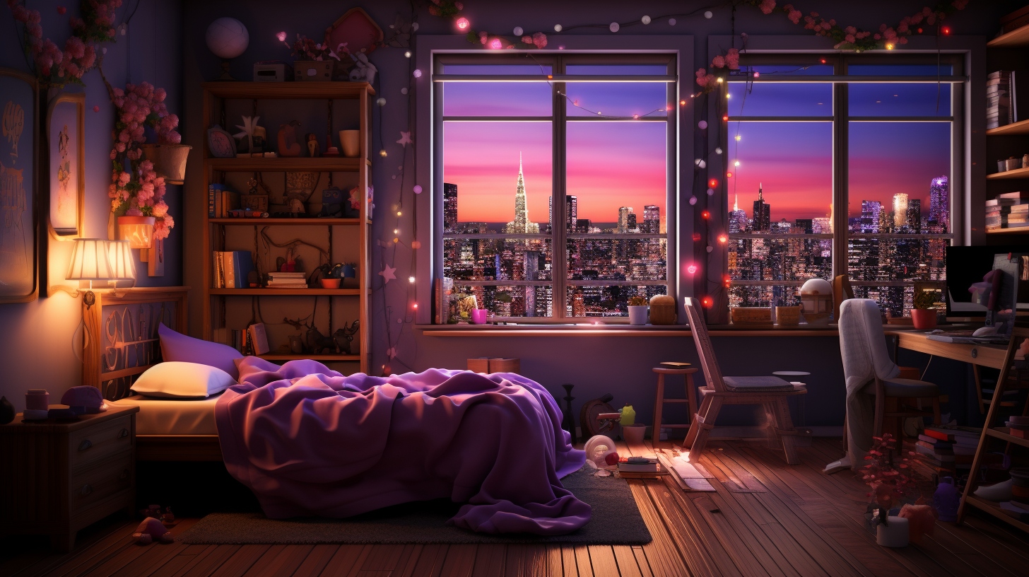 Hip-Hop dancer girl in a stylish room