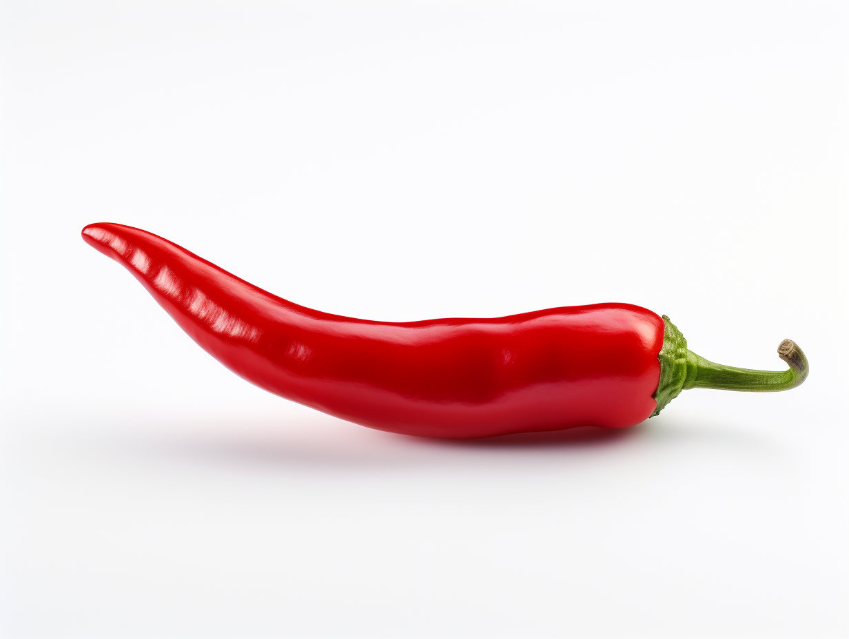 A realistic image of a chilli pepper