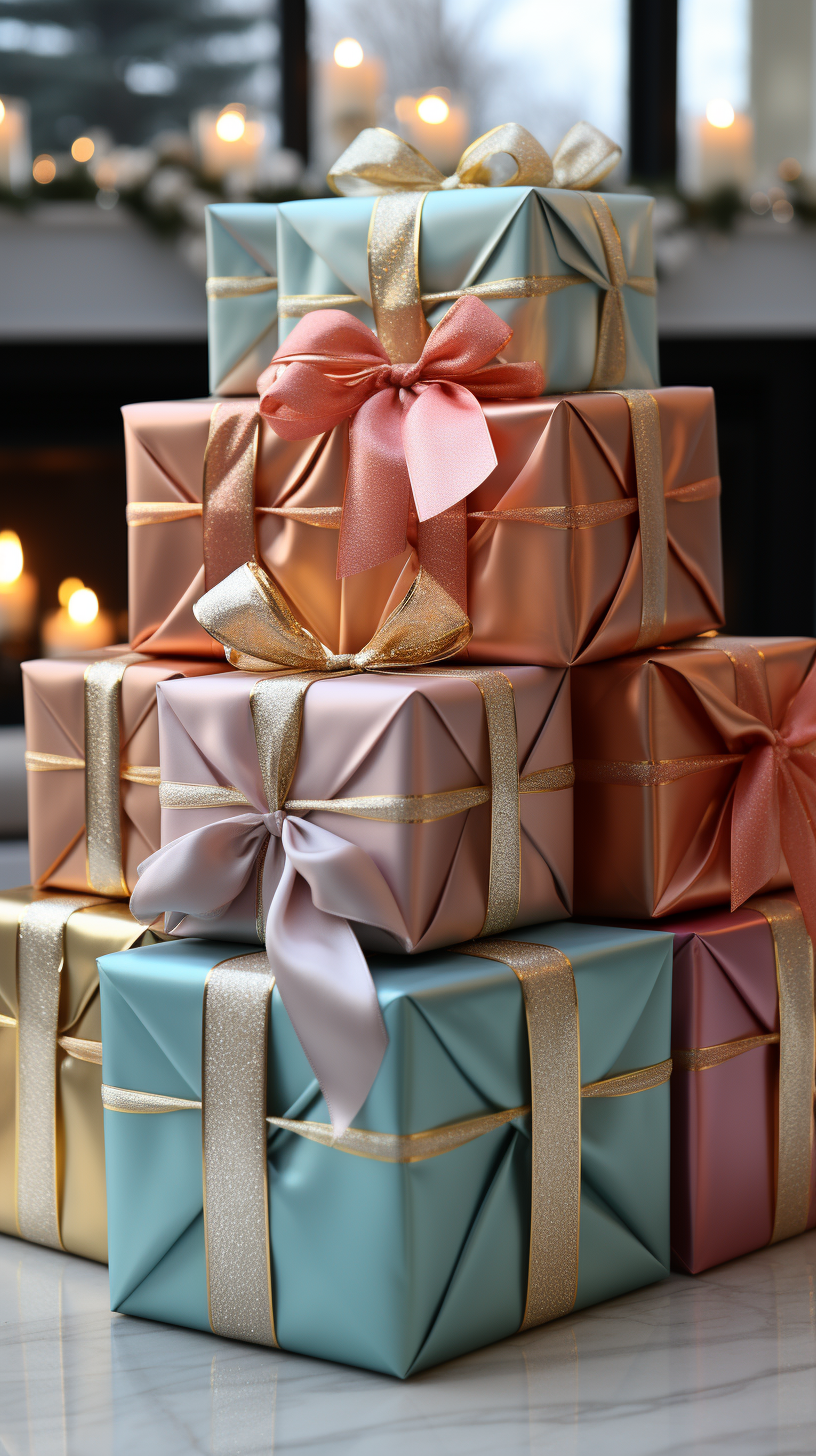 Colorful Christmas tree decorations