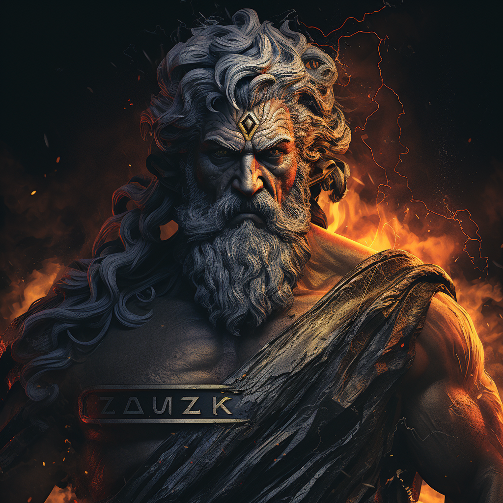 Majestic Zeus in a Cinematic Scene