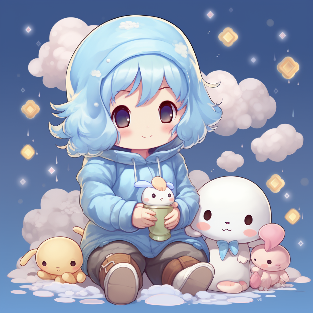 Cute and Humanized Cinnamoroll Character