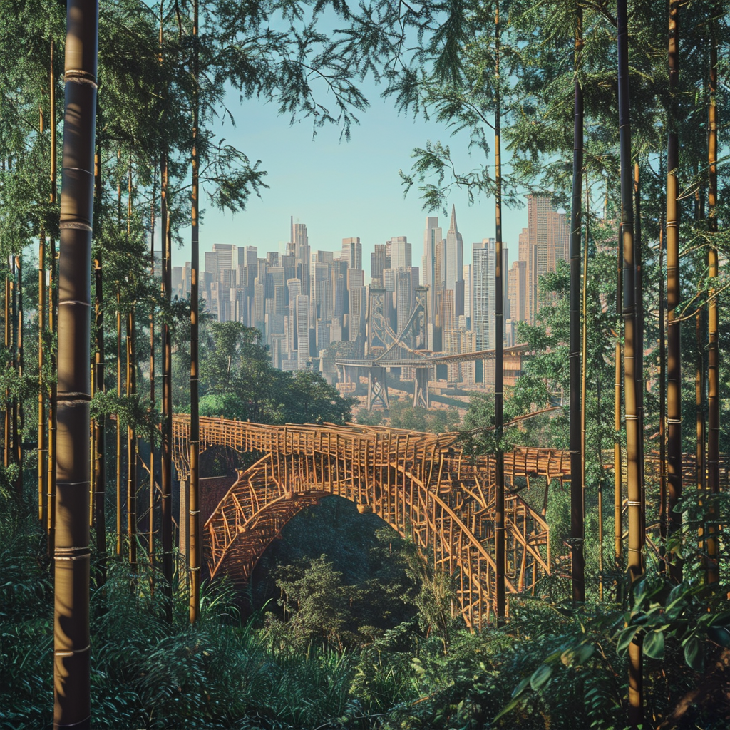 City Bridge in Forest