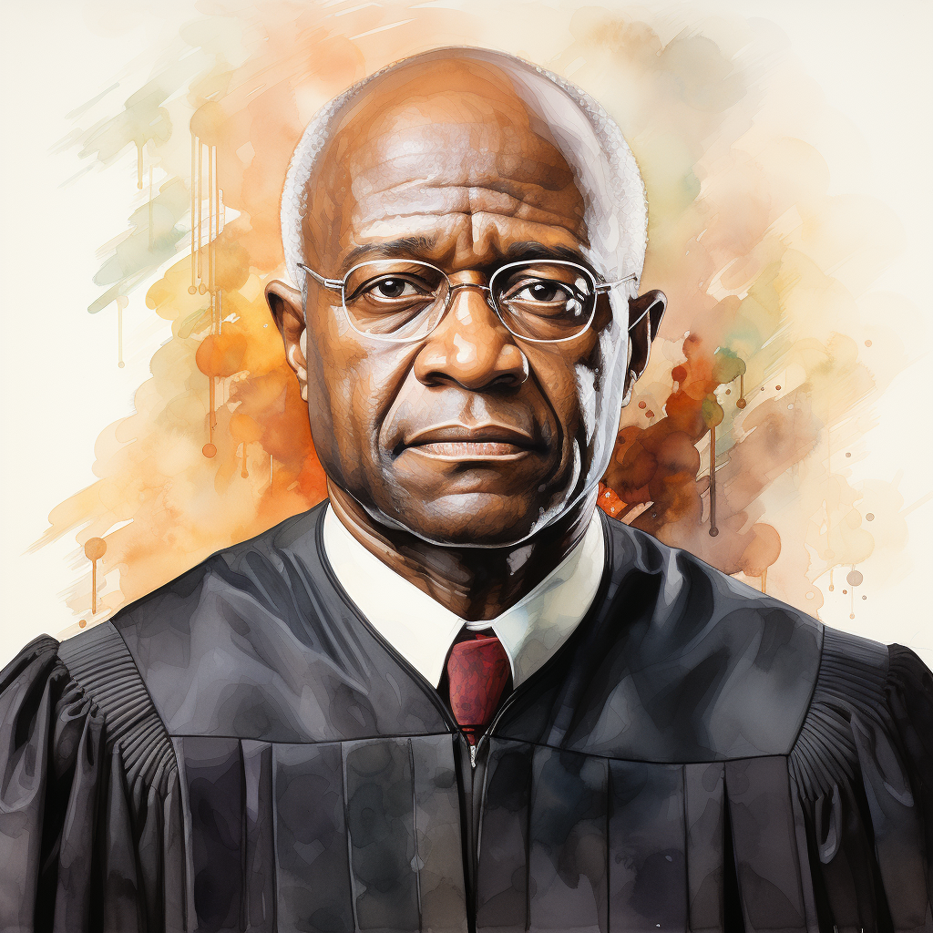 Portrait of Clarence Thomas by Georgia O'Keefe