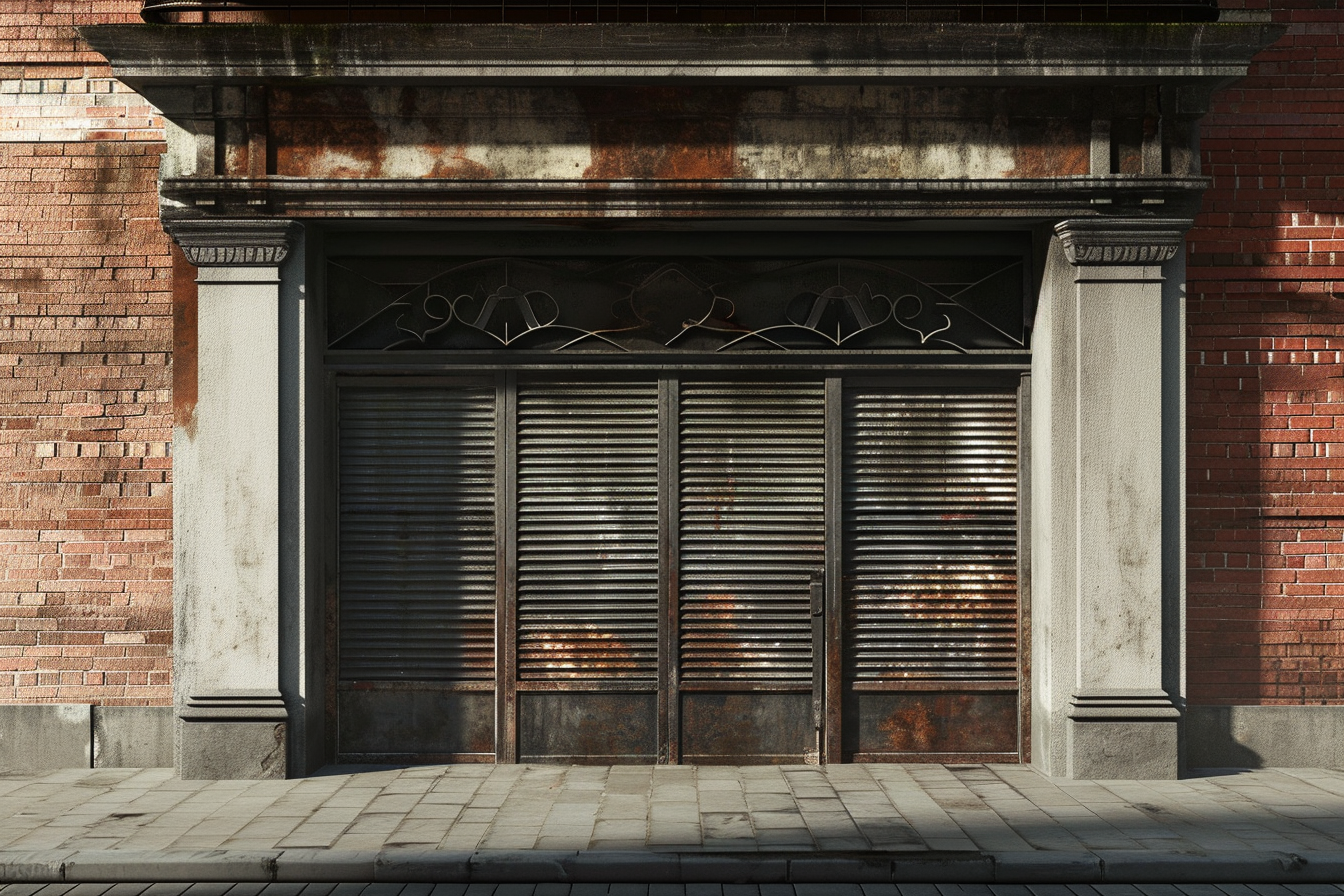 Closed Shop Iron Shutter