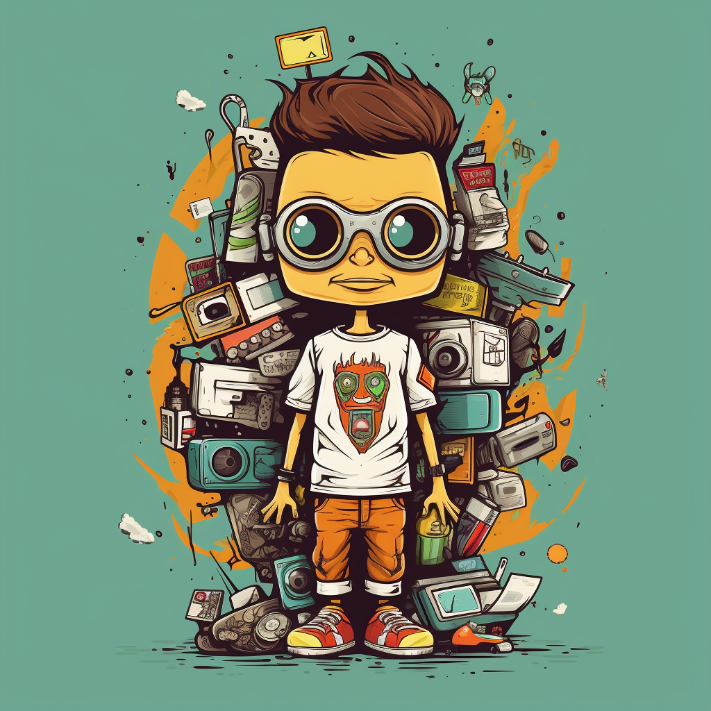 Fun and Creative Cartoon Graphic T-Shirt Designs