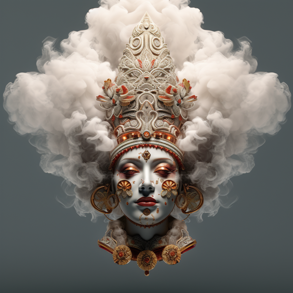 Cloud smoke with crown-shaped Oba